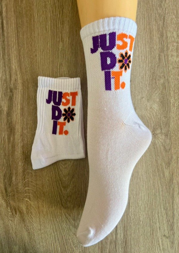 Just Do It 3/4 Violeta y Naranja