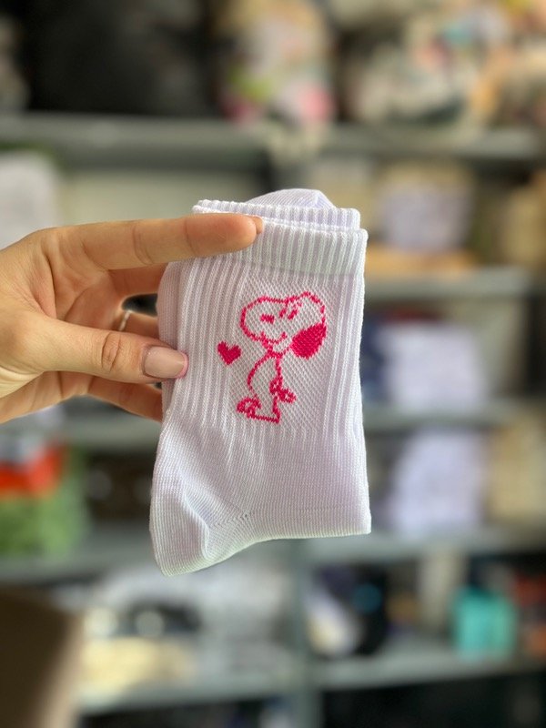 Snoopy 3/4 Blanca y Rosa