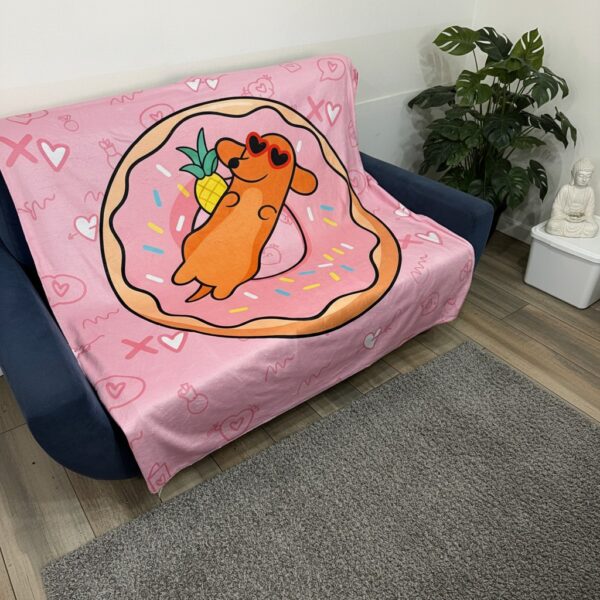 Manta polar soft Perro Salchicha