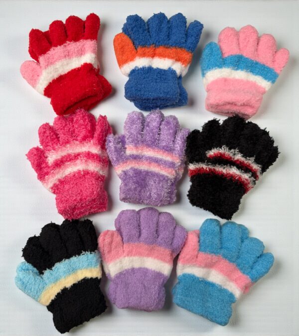 Guantes chenille infantil POR DOCENA