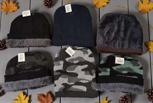 Gorro con piel POR DOCENA