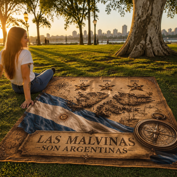 Lona Argentina Malvinas Brujula