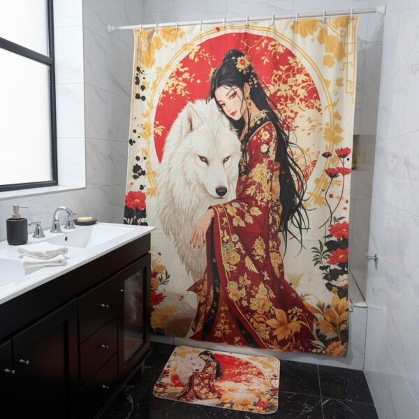 Set de Geisha y Lobo Blanco
