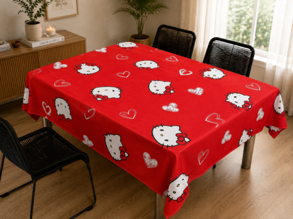 Mantel Tropical Kitty corazones