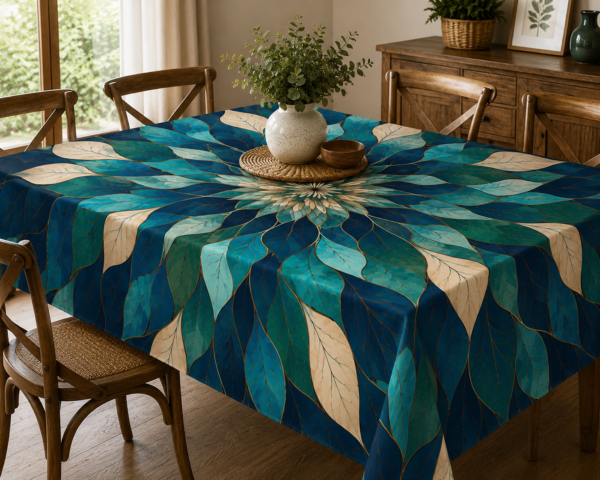 Mantel Tropical Hojas Verdes