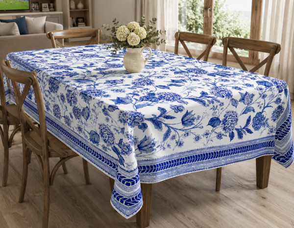 Mantel Tropical Flores azules