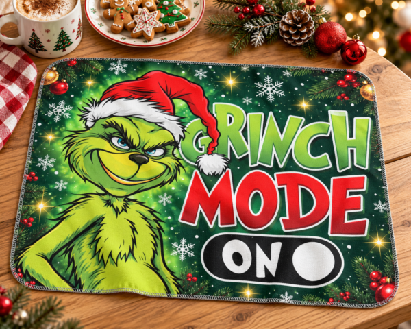 Individual Repasador Navideño Grinch Mode on