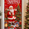 Funda de Puerta Navideña Papa noel