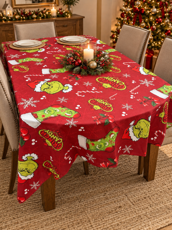 Mantel navideño Grinch 200x150