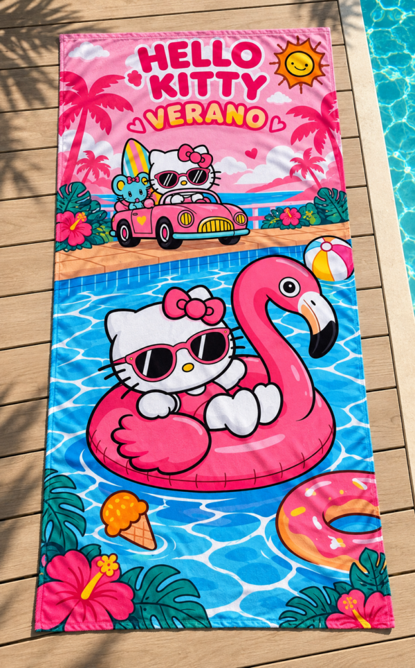Toallon Hello Kitty Verano
