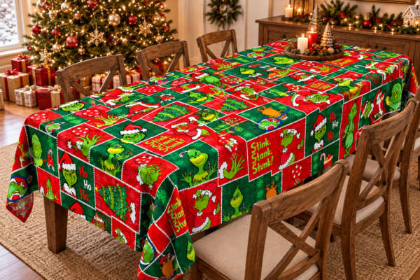 Mantel navideño Grinch 240x150