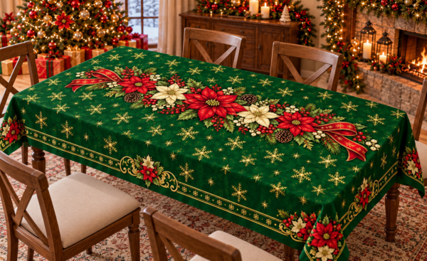 Mantel navideño Verde 240x150