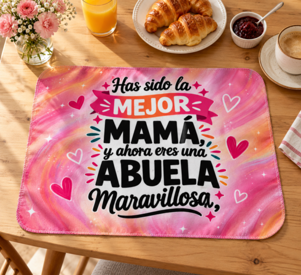 Individual Repasador Día de la madre Abuela