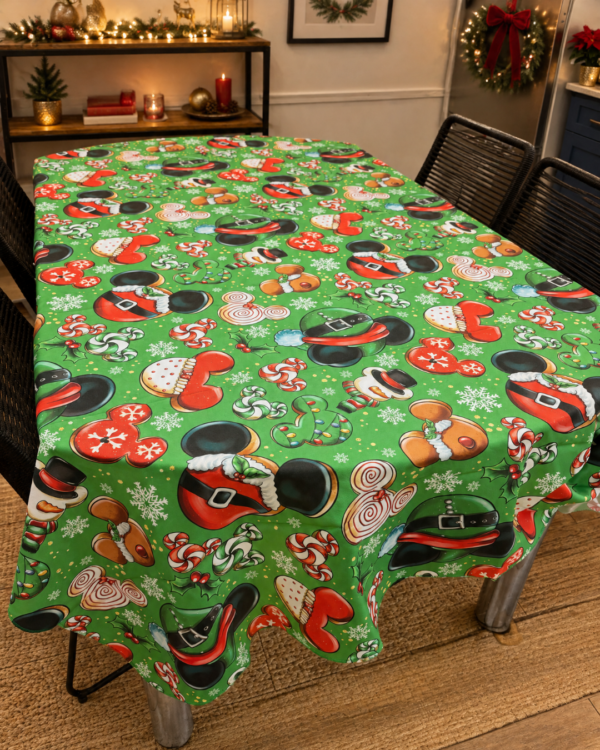 Mantel navideño Mickey 200x150