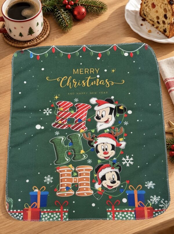 Individual Repasador Navideño Mickey